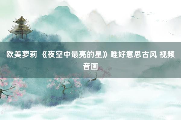 欧美萝莉 《夜空中最亮的星》唯好意思古风 视频音画